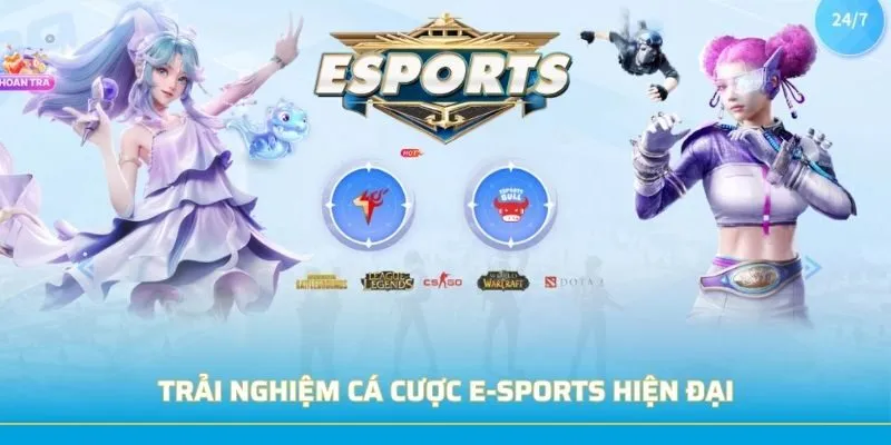 Trải nghiệm cá cược E-Sports hiện đại